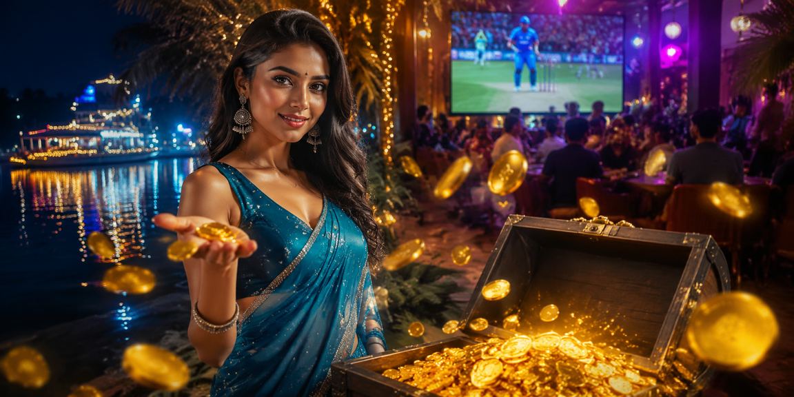 Casual cricket match betting in a street market of Goa